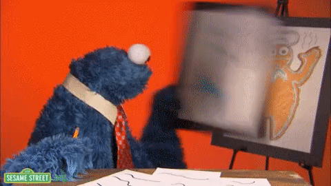 Bruce's Cookie Monster GIF